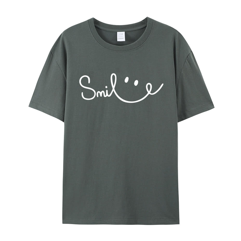 Women's Smiling Printed Cotton Short Sleeve view 19