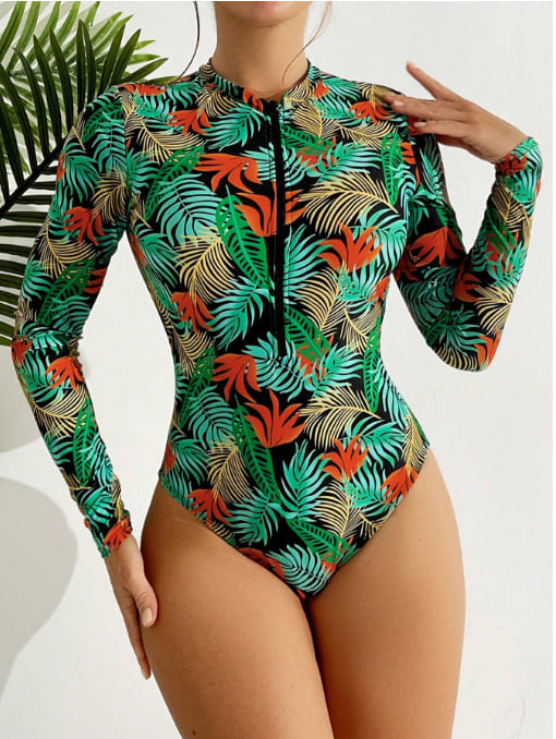 Print Diving Suit Beach Sexy Swimsuit Bikini Foreign Trade One Piece Swimsuit view 4