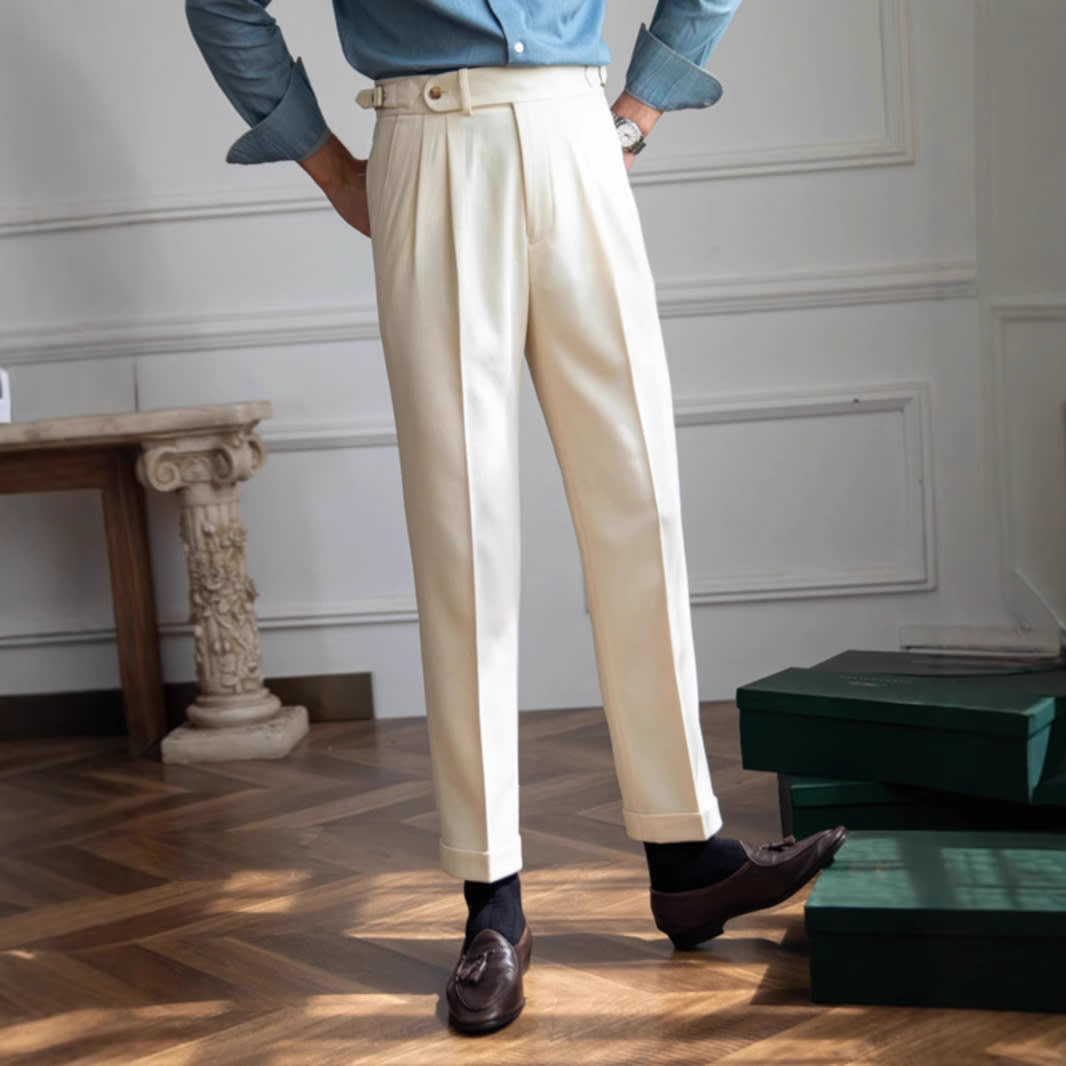 British Men Business Casual Pants view 8