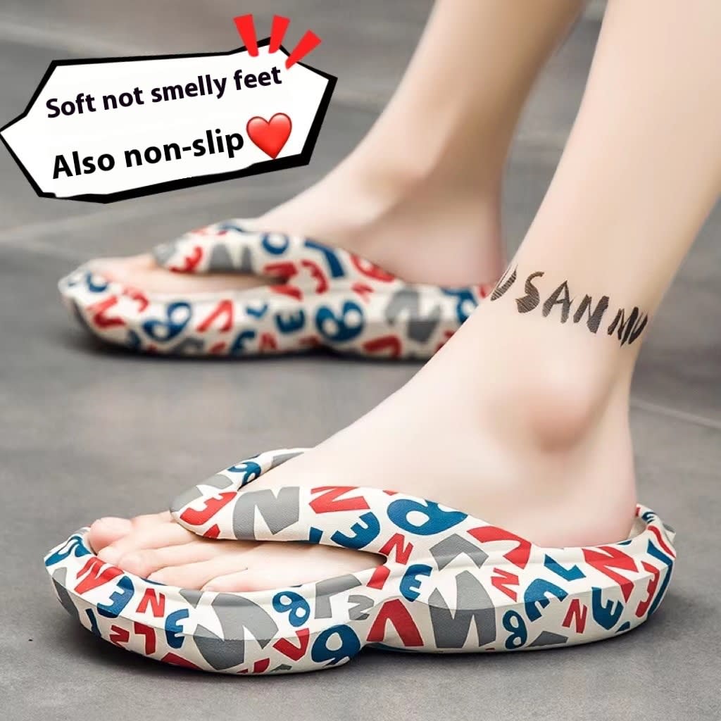 Non-slip Wear-resistant And Deodorant Soft Bottom Beach Flip-flops Casual Sandals view 7