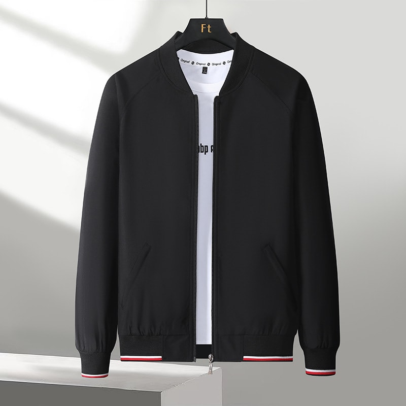 Men's Casual Business Baseball Uniform Fashion All-match One-piece Sleeve view 5