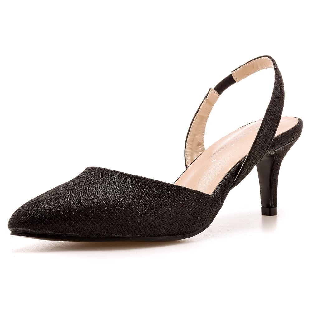 6cm Low-cut Pointed-toe Color-changing Cloth Plus Size Sandals view 6
