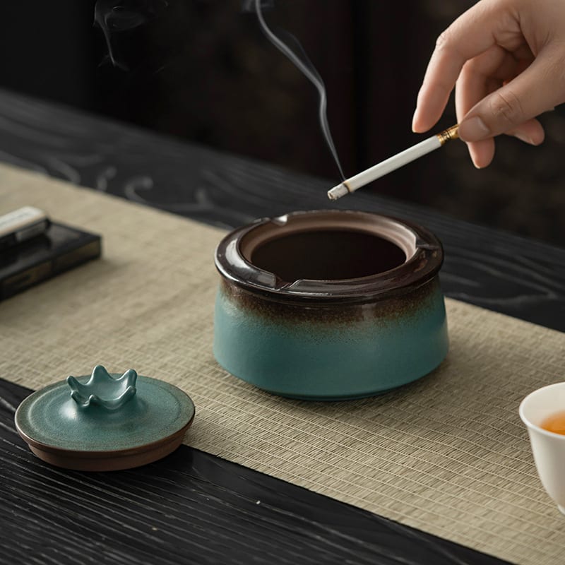 Ceramic Creative Tea Table High-end Entry Lux Ashtray view 8