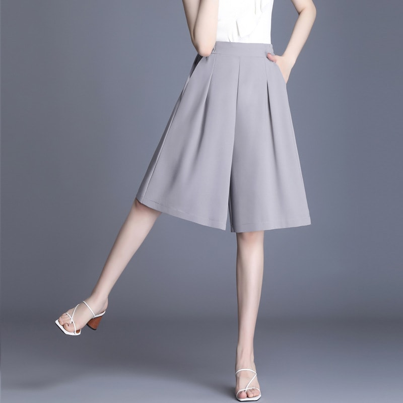 Women's Chiffon High Waist Wide Leg Pants Thin Loose Slimming view 4