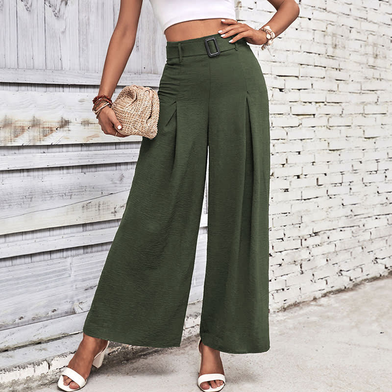 Foreign Trade High Waist Wide Leg Casual Trousers view 6