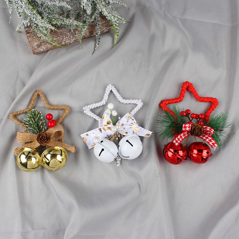 Christmas Five-pointed Star Bell Accessories Pendant Christmas Tree Ornament For Christmas Party DIY view 5