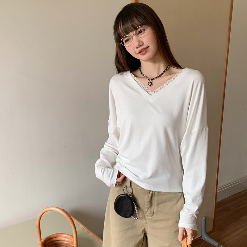 Gentle Inner Wear Can Be Outer Wear Bottoming Shirt view 4
