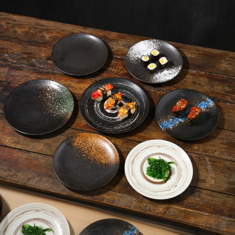 Japanese Household Simple Ceramic Shallow Plate view 16