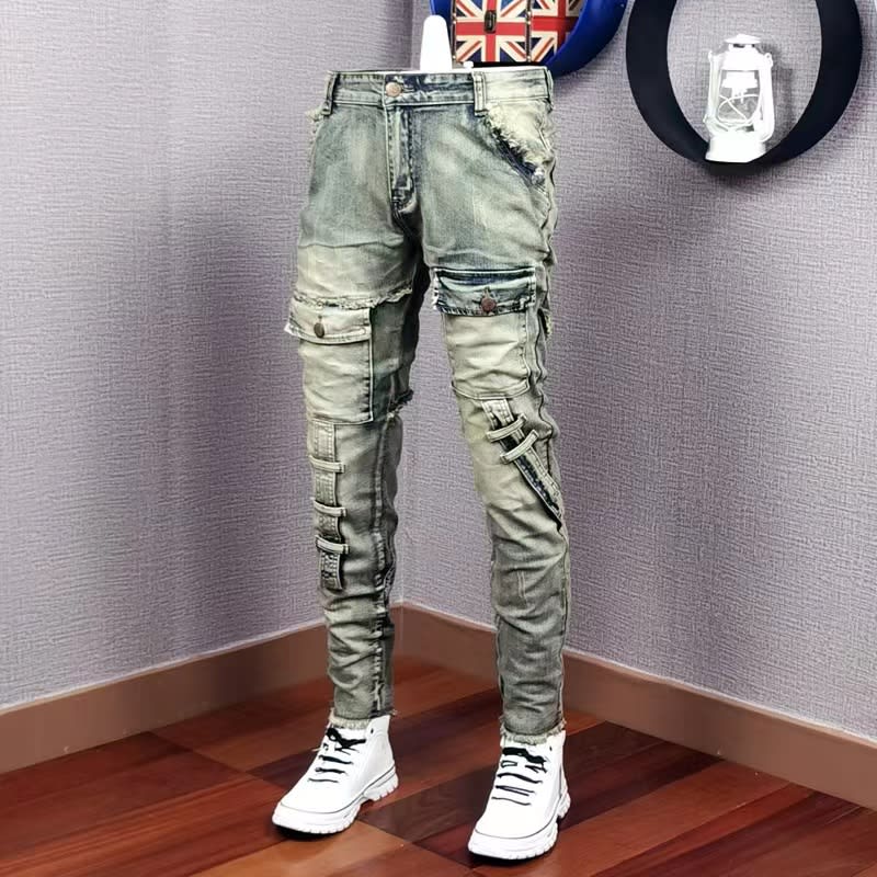Men's Personality All-matching Fashion Casual Ripped Jeans view 2