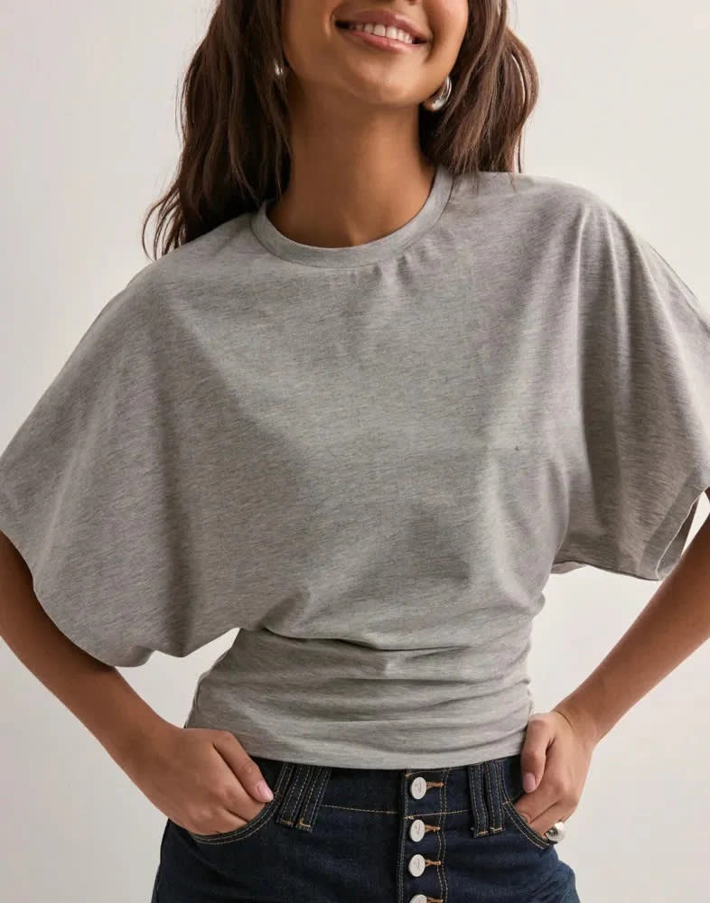 Round Neck Pullover Short Sleeve T-shirt Women's Solid Color Loose Top view 9