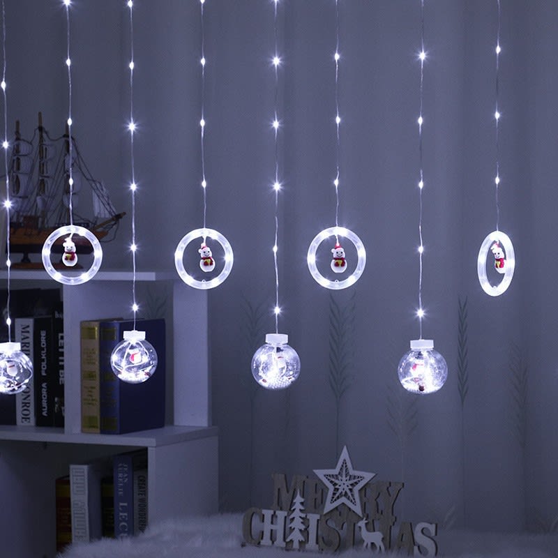 Christmas Curtain Lighting Chain Decoration view 16