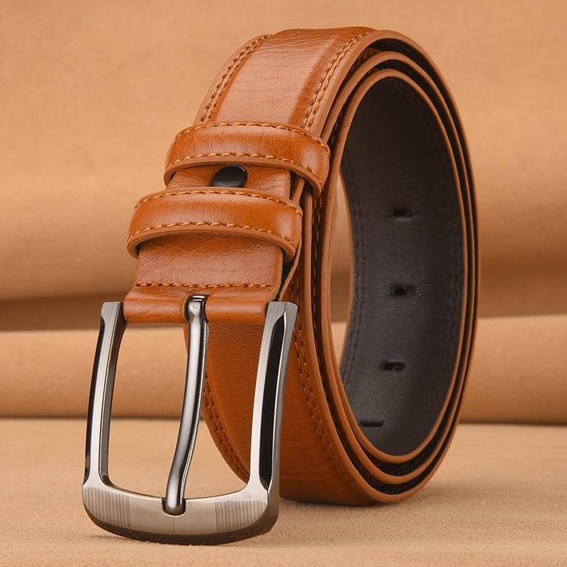 Men's Pin Buckle Cowhide Belt Business Fashion And Leisure view 7