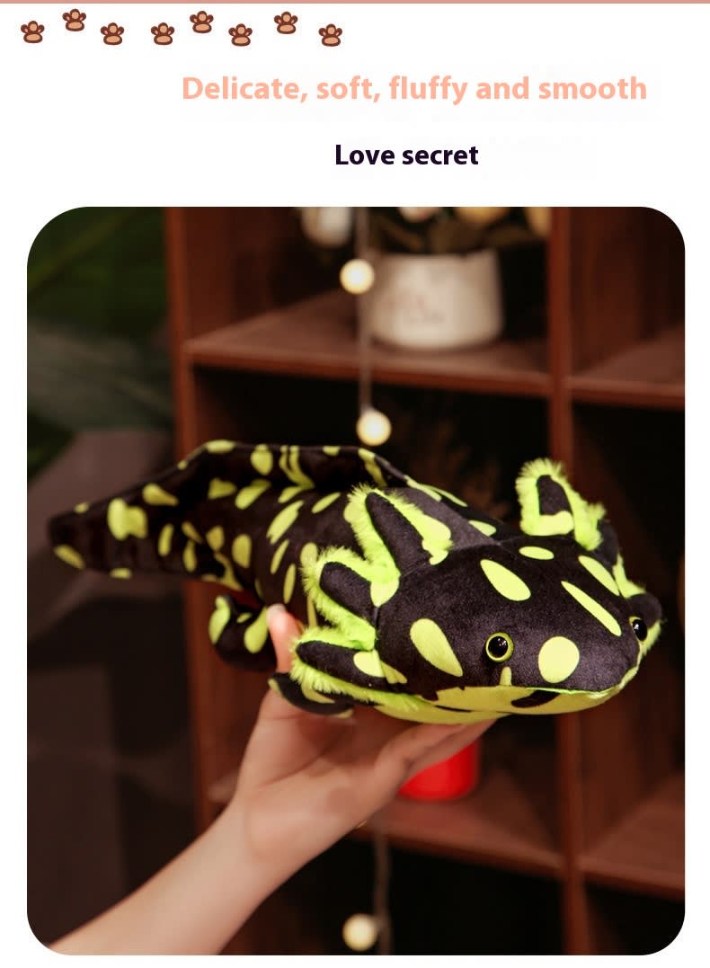 Cute Spotted Hexagonal Dragon Plush Salamander Doll Dinosaur Doll view 12
