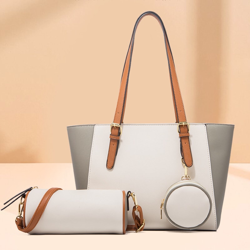 Fashion Large Capacity Three-in-one Saffiano Bag Portable Simplicity view 2