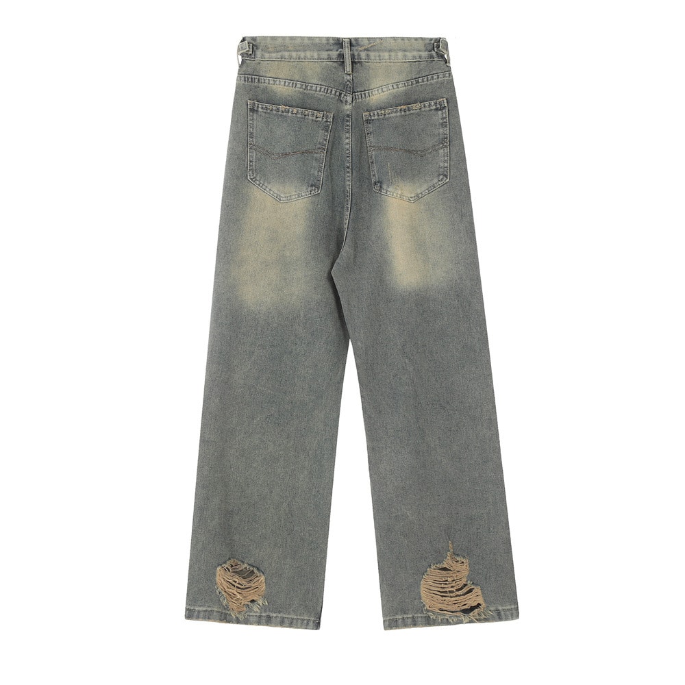 Heavy Industry Ripped Distressed Beggar Jeans view 15