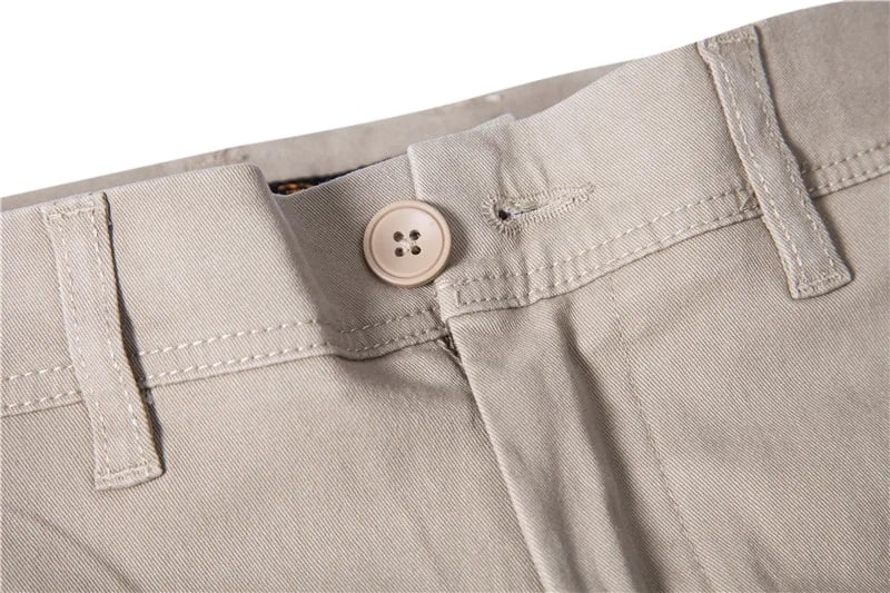 Men's Breathable Business Thickened Cotton Casual Pants view 26