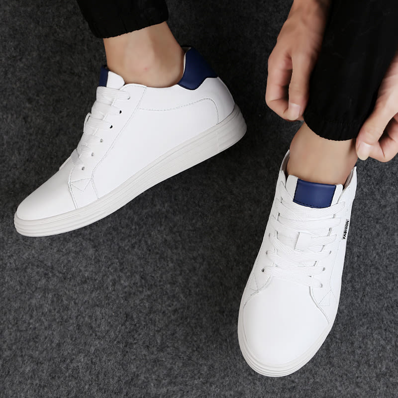 Autumn Flat Heel Height Increasing Insole Lace-up Casual Shoes New Men's Sports view 5