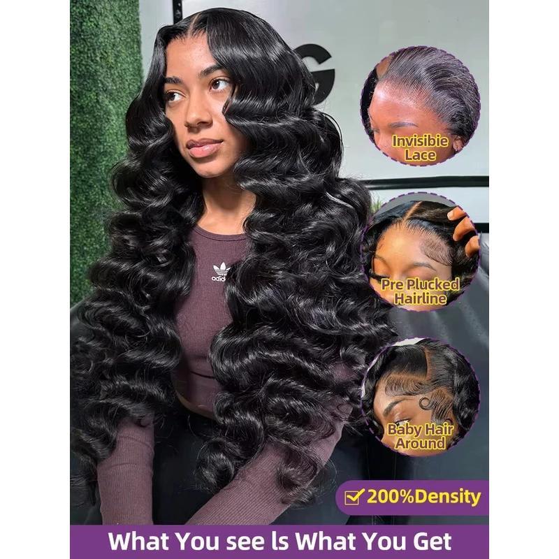 300 Density Loose Wave HD Lace Wig view 4