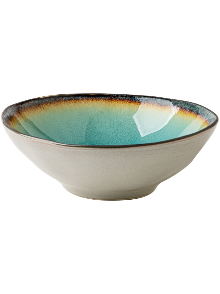 Retro Ice Crack 7-inch Ceramic Noddle Bowl view 2