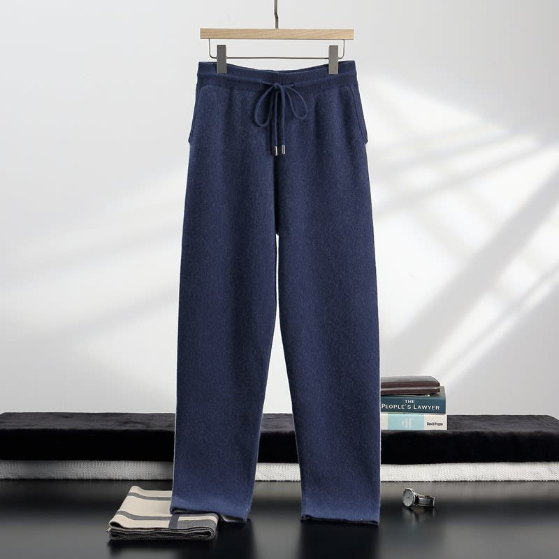 Thickened Assorted Colors Cashmere Men's Casual Loose Knitted Casual Pants view 4