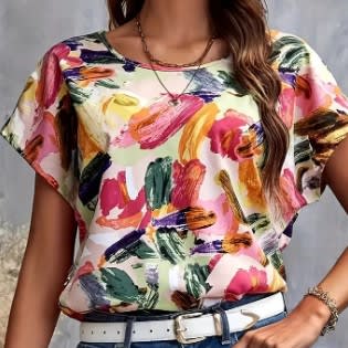 Women's Full Printed Short Sleeve view 11