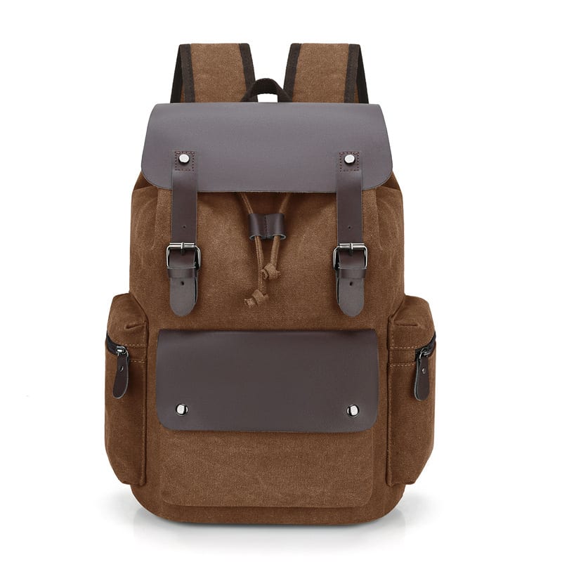 Retro Wear-resistant Large-capacity Backpack view 3