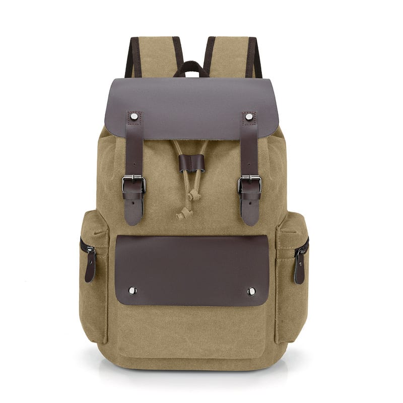 Retro Wear-resistant Large-capacity Backpack view 10