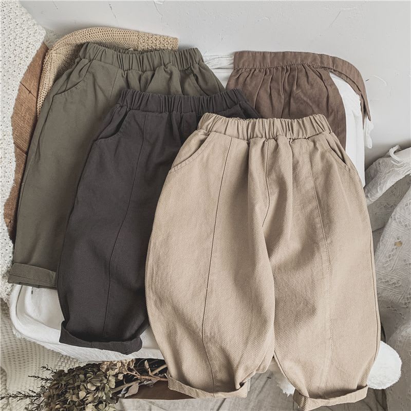 Children's Line-pressing Casual Pants Boys And Girls Baby Pants Spring And Autumn Clothing view 4