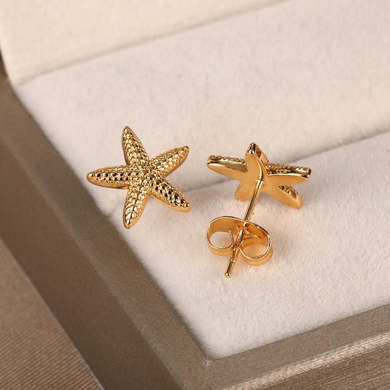 New Starfish Stud Earrings Women's All-matching Graceful view 13