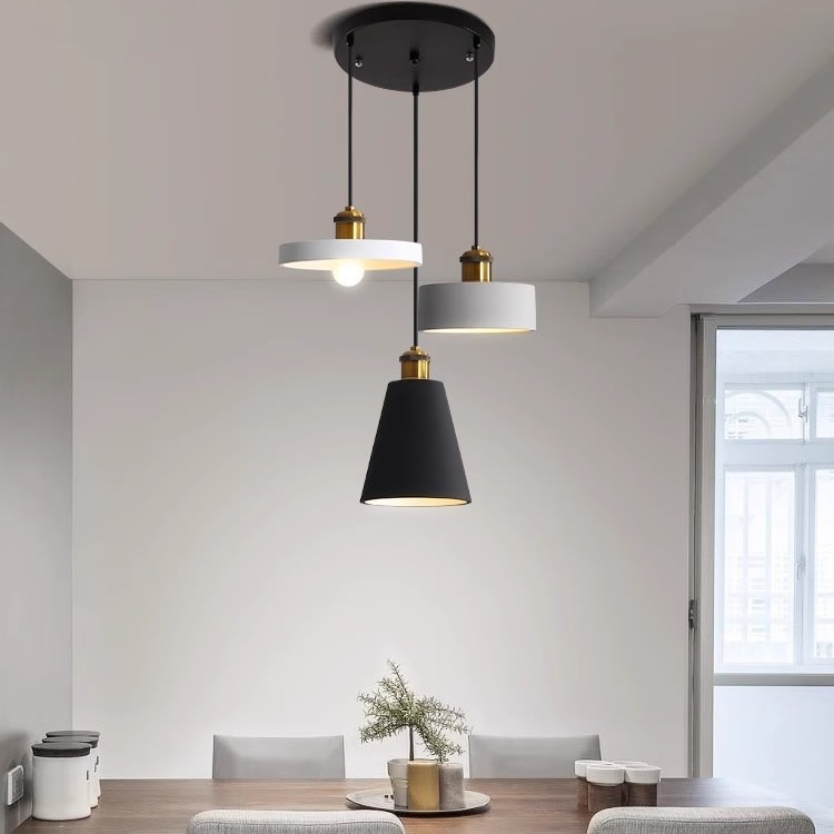 Simple Chandelier Dining Table Bar Lamp Bedroom Bedside Iron Droplight view 8