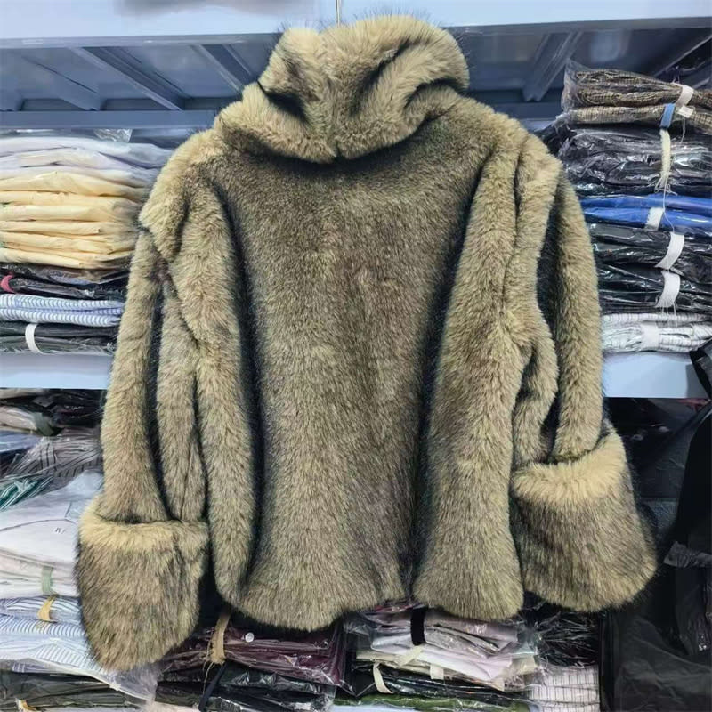 Women's Artificial Fur Fashion Personality Coat view 2