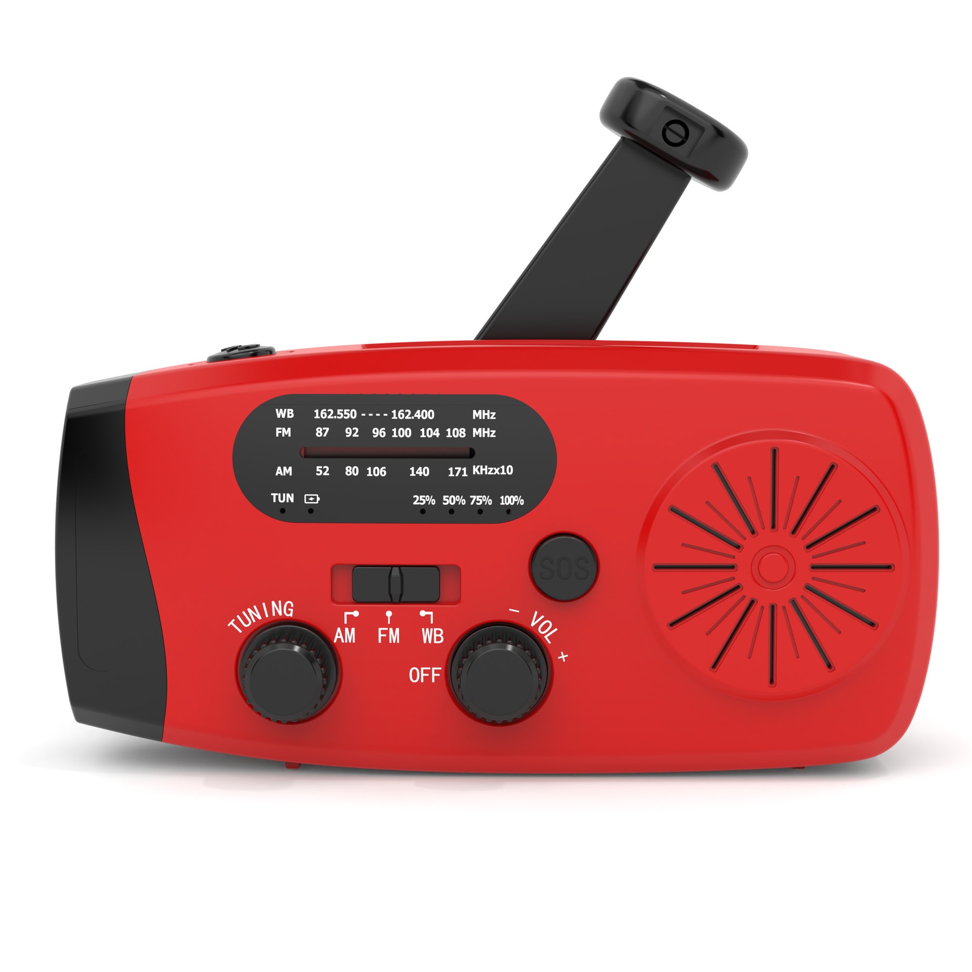 Multi Functional Solar Powered Portable Emergency Radio view 11