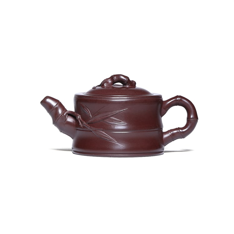 Handmade Applique Bamboo Joint Han Tile Teapot Tea Set view 3