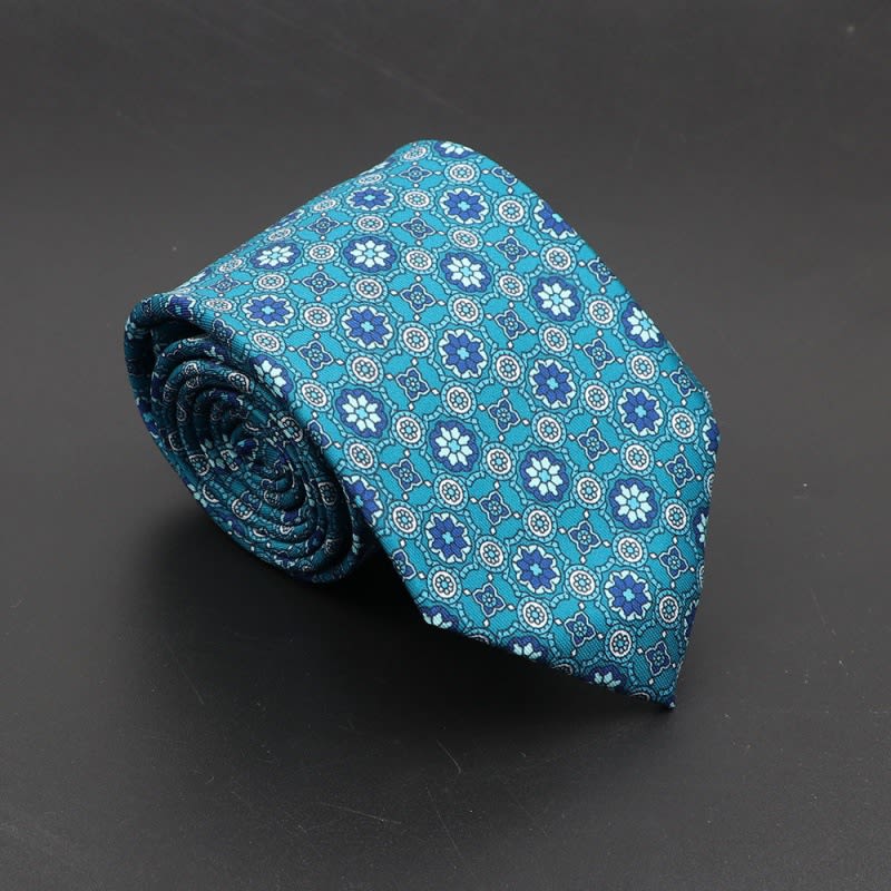 Super Soft Bohemian Silk Ties Men's Fashion 75mm Necktie view 15