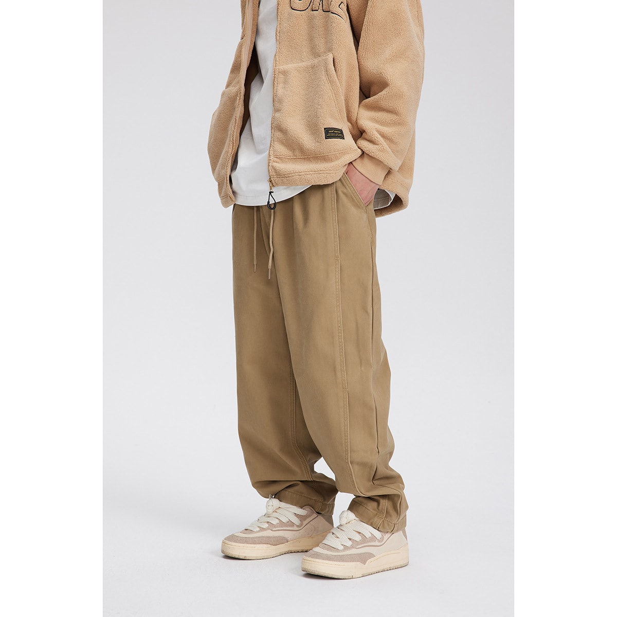 Retro Men's Loose And Warm Casual Pants view 2