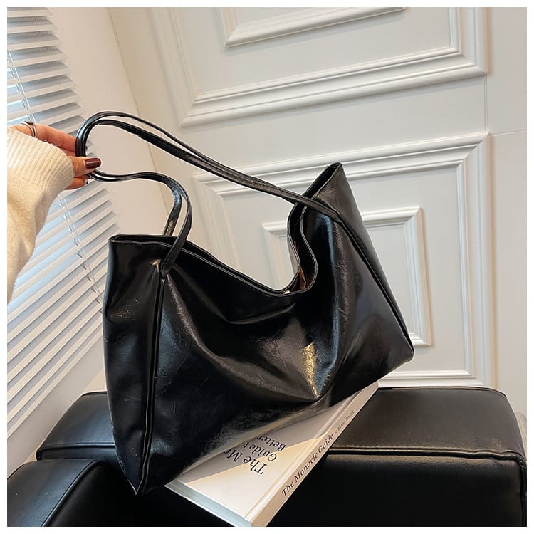 Vintage Women's Tote Bag Athletic Casual Fashion Large Capacity Leather Shoulder Bag Shopper Harajuku Simple Handbag view 18