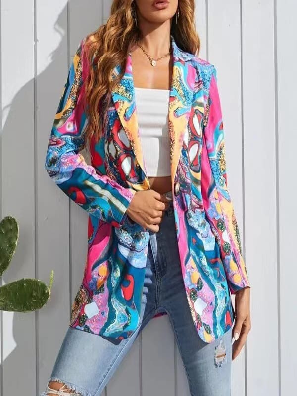 European And American Style Colorful Series Fashion High Sense Spring And Autumn New Casual Suit view 2
