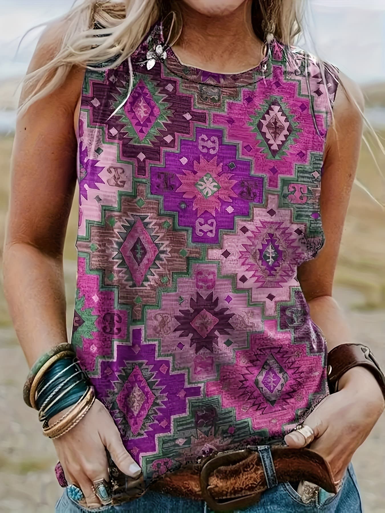 Women's Vest Women's Western Style Summer Digital view 22