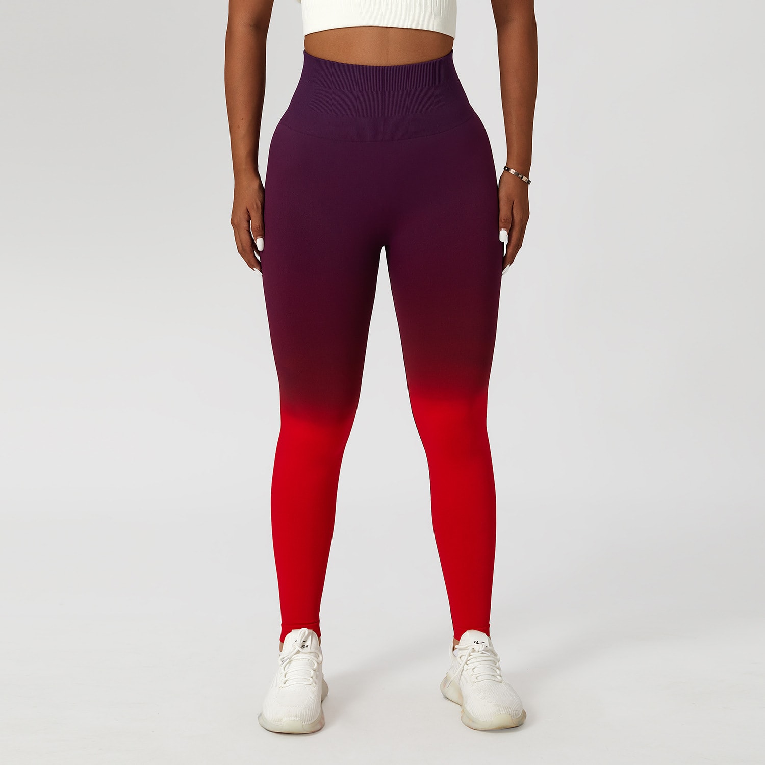 Gradient Fitness High Waist Sportswear Tight Outdoor Pants view 6