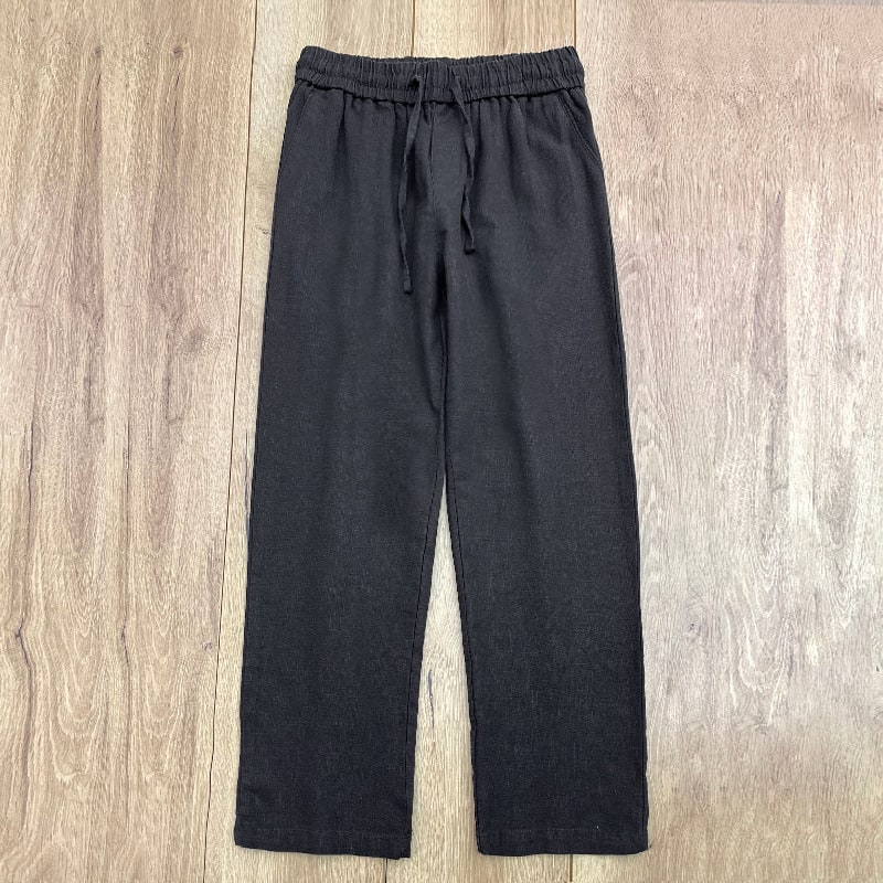 High-end Pure Asian Men's Four Seasons Fleece-lined Lycra Pants view 2