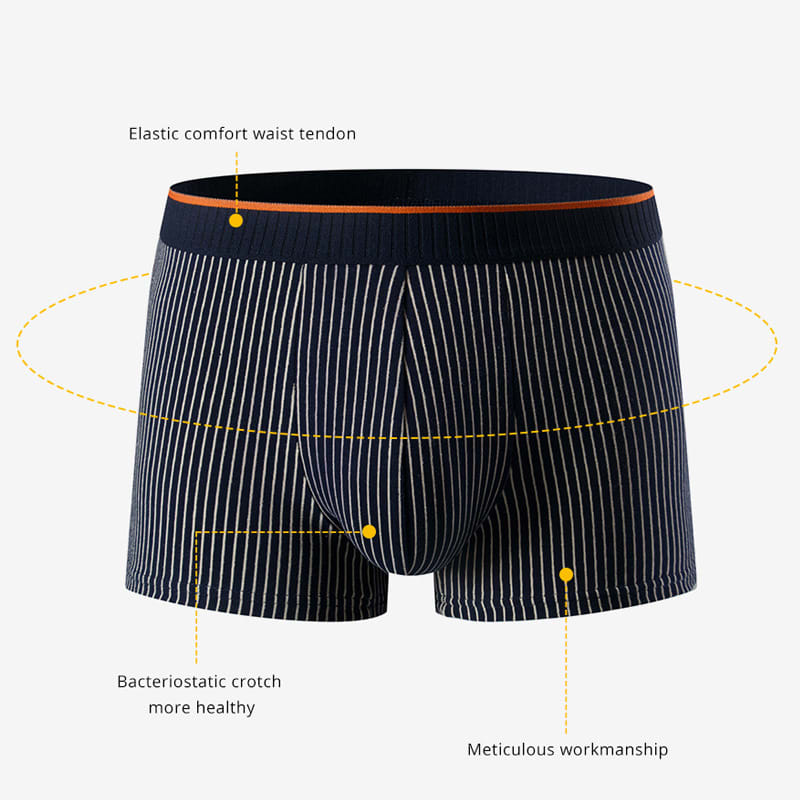 Men's Underwear Pure Cotton Boxer Brief Close-fitting Shorts view 7
