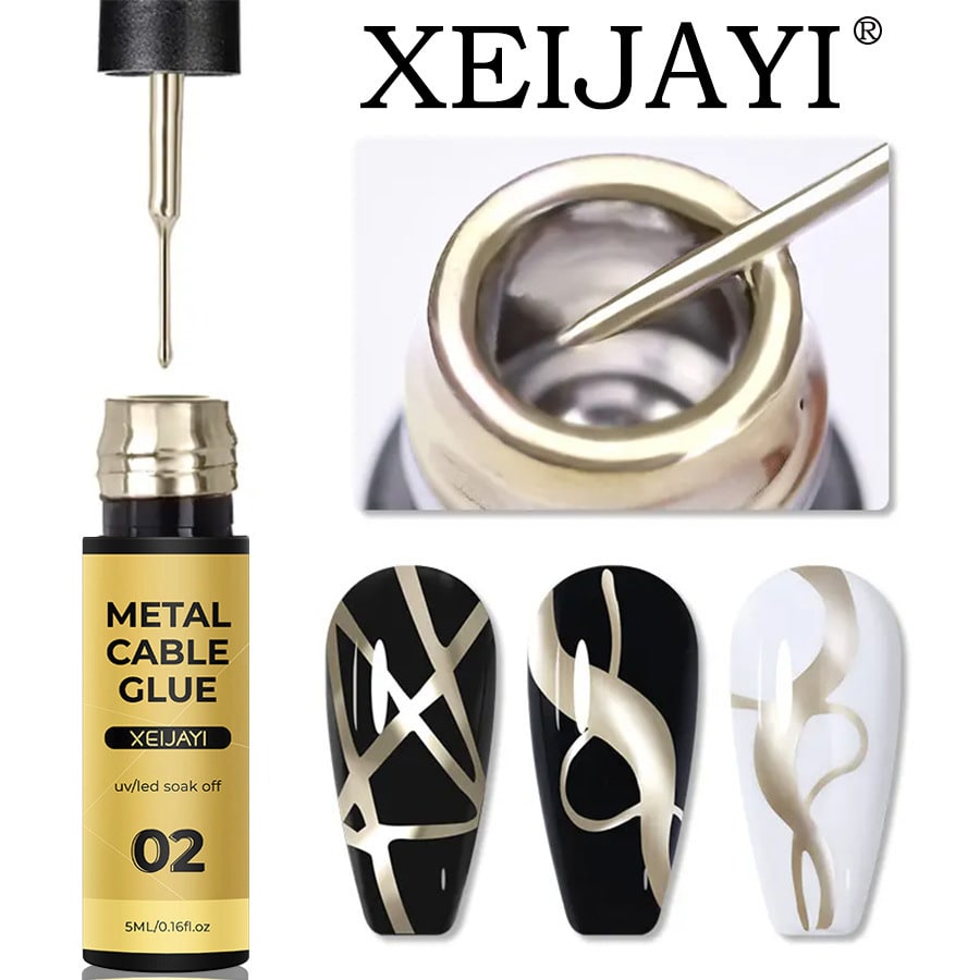 5ml Nail Metal Cable Adhesive Hoy Edge Painted view 2