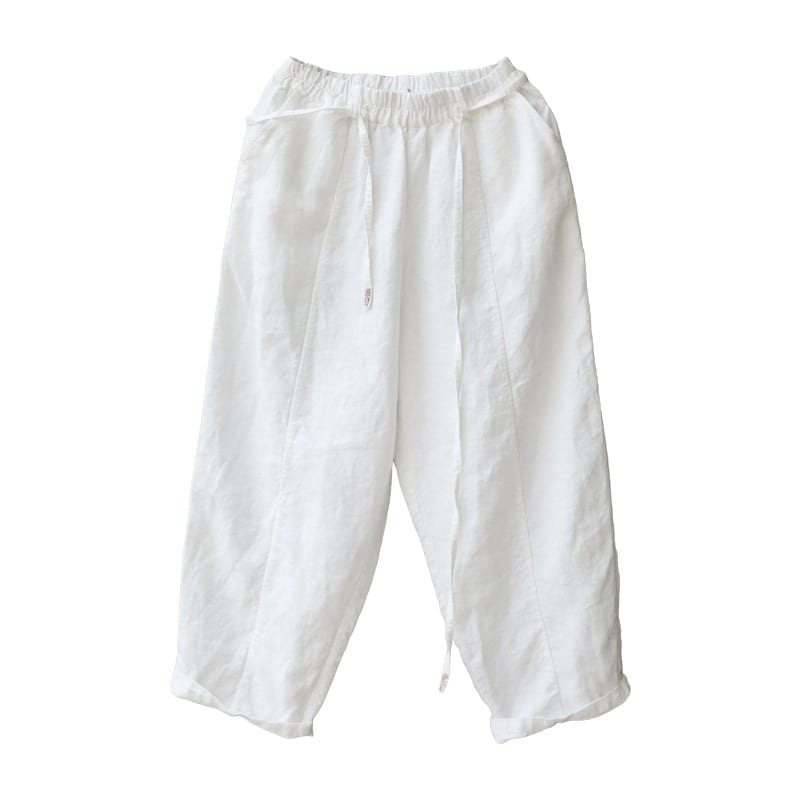 Linen Washed Artistic Women's Pants Baggy Pants view 2