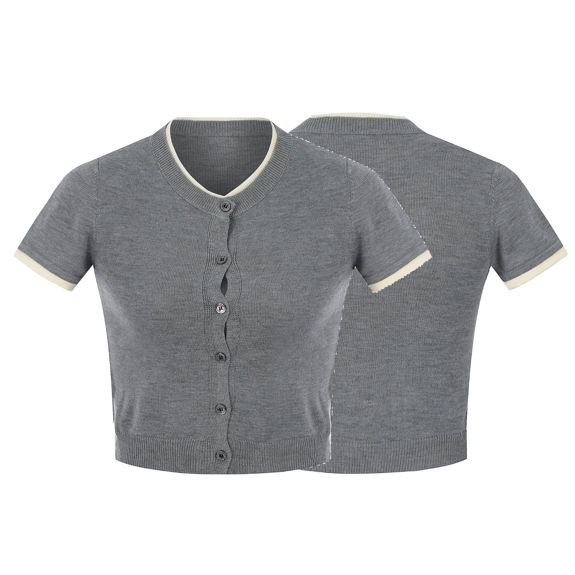 American Retro Cute Simple Hot Girl Short Sleeve view 6