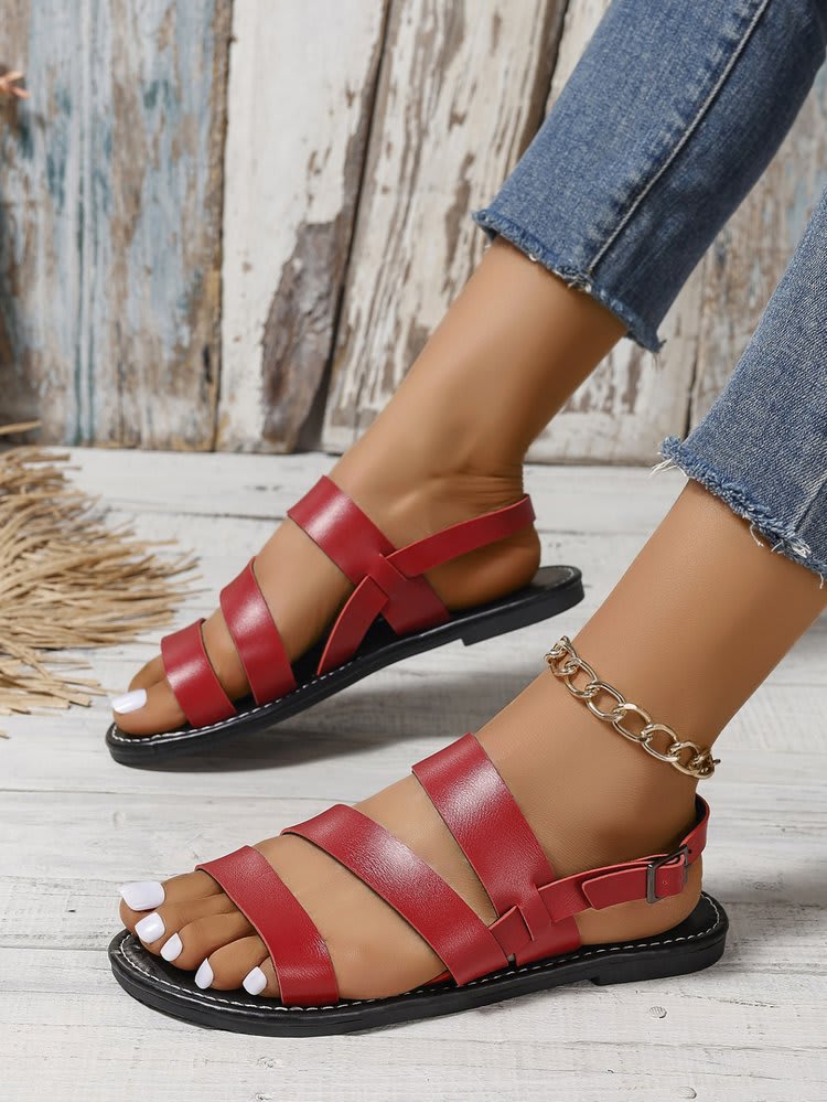 Fashion Round Toe European And American Beach Roman Women's Sandals view 10