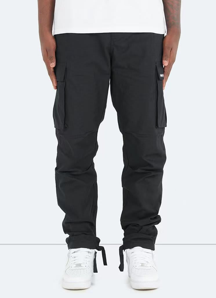 Men's Overalls European And American Independent Station Foreign Trade Drawstring Multi-pocket Casual Trousers view 7
