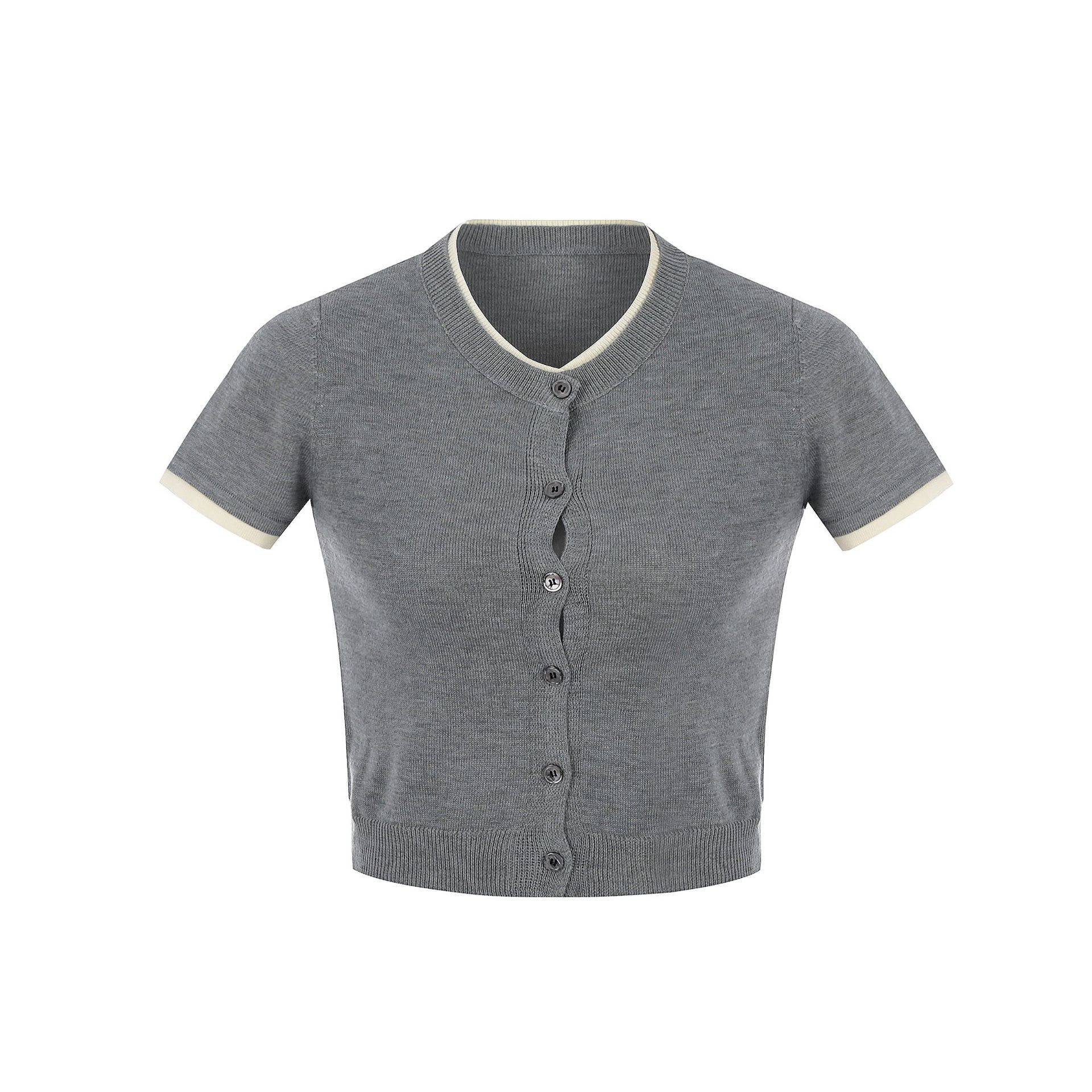 American Retro Cute Simple Hot Girl Short Sleeve