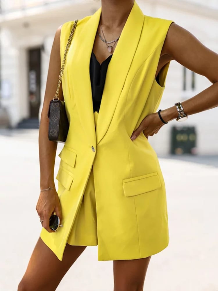 Spring And Autumn New Mid-length Ladies' Vest Suit Jacket view 5