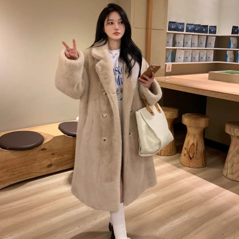 Slimming High-end Temperament Popular Long Coat view 3