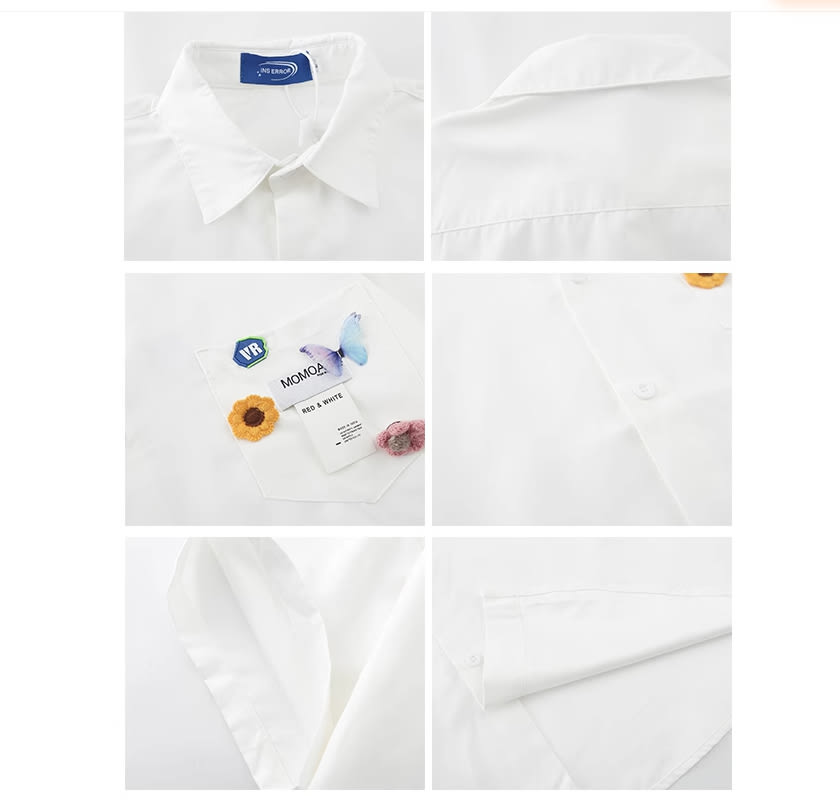Women's Summer Letter Printed Short Sleeved Shirt view 7